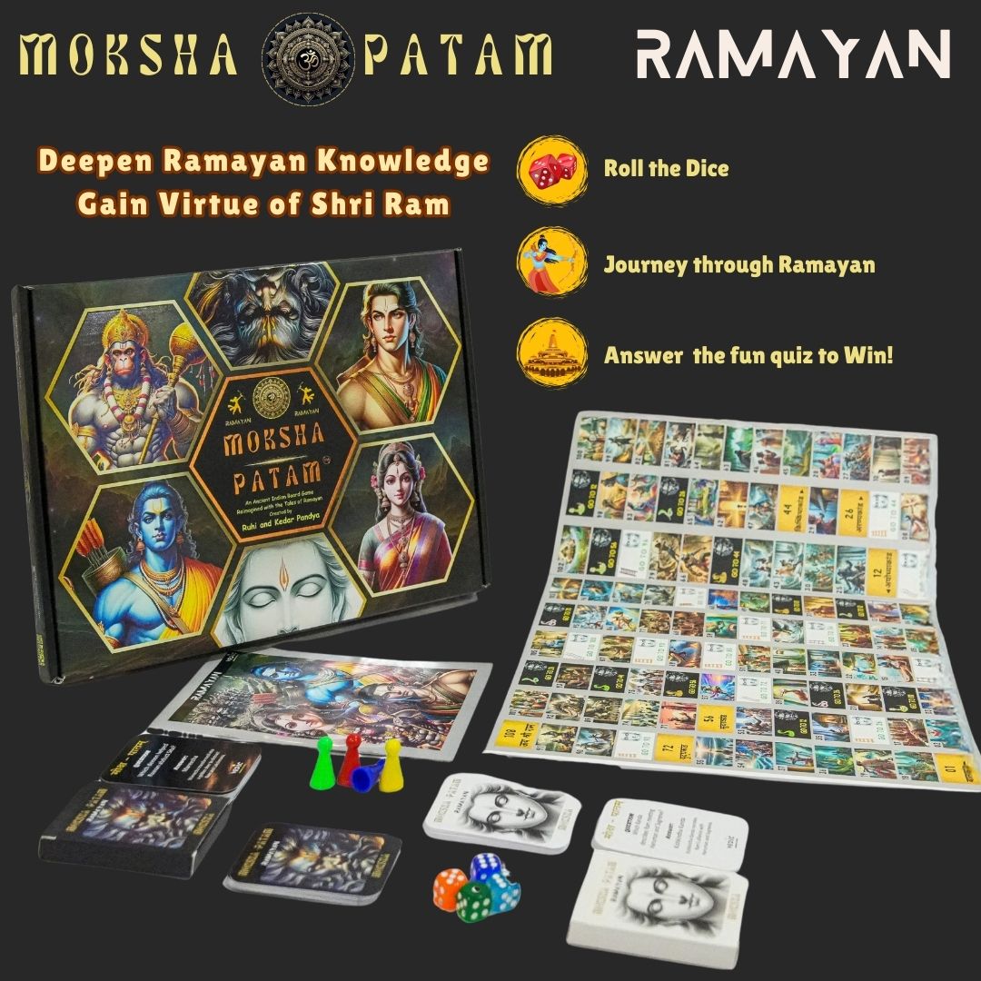 Moksha Patam - Ramayan Theme Snakes and Ladders | Ancient Indian Board Game
